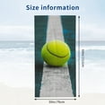 thumbnail image 3 of PHYHOO Tennis Ball Microfiber Beach Towel, Sport Field Large Oversized Beach Towel Lightweight Quick Dry Soft Absorbent Bath Towel, Sand Free Towel for Swimming Travel Sports 30x60in, 3 of 8