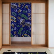 XMXT Japanese Noren Doorway Room Divider Curtain,Hand Painted Brazilian Carnival Restaurant Closet Door Entrance Kitchen Curtains, 34 x 56 inches