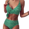thumbnail image 1 of Culottes Taille Haute pour Femmes Maillots de Bain Ensemble Bikini de Plage, 1 of 5