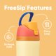 thumbnail image 4 of Botella de agua Owala Kids FreeSip aislada de acero inoxidable 470 mL, 4 of 6