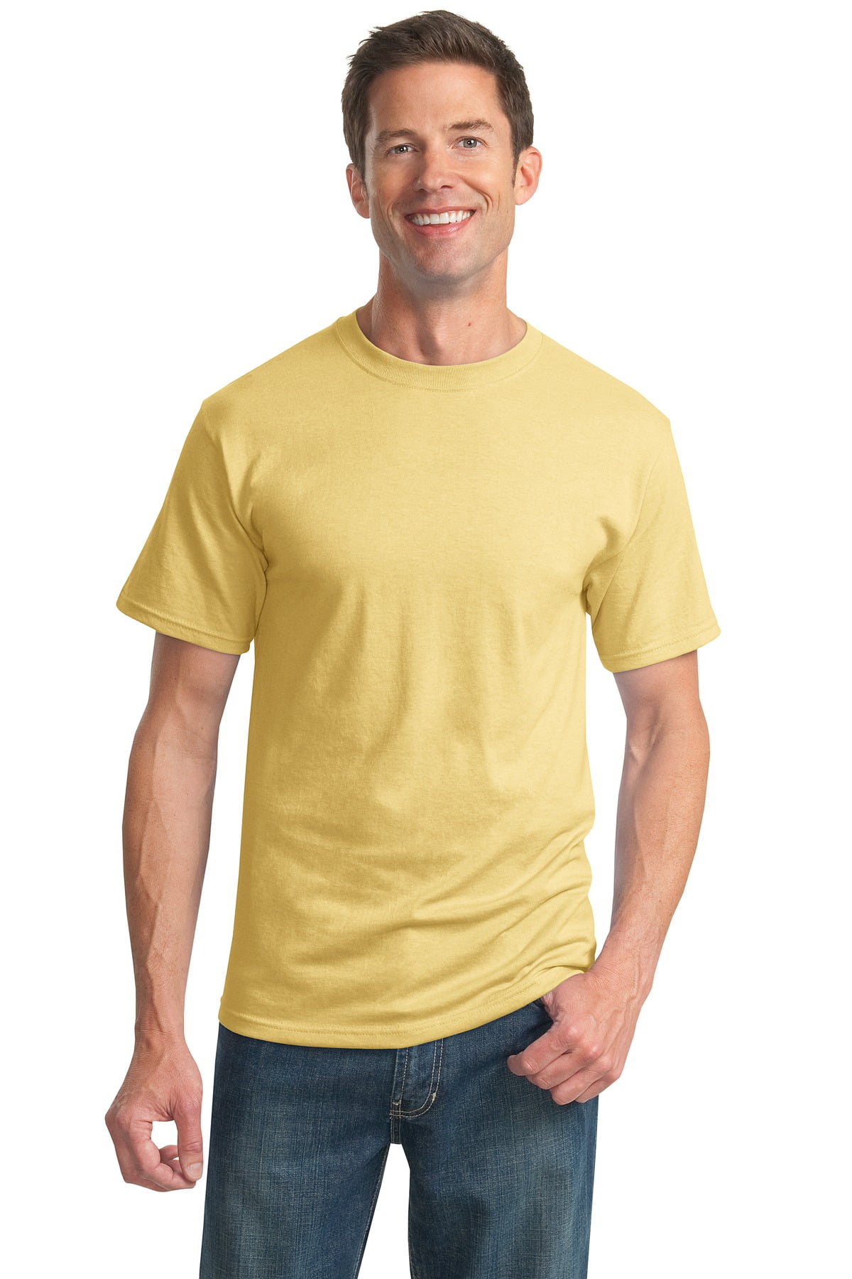 JERZEES Jerzees 50/50 Tee Shirt (Short Sleeve). Yellow Haze. 5XL