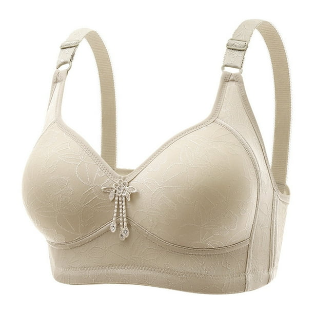 Levmjia Women's Bras Plus Size Clearance Woman's Thin Adjustment Chest