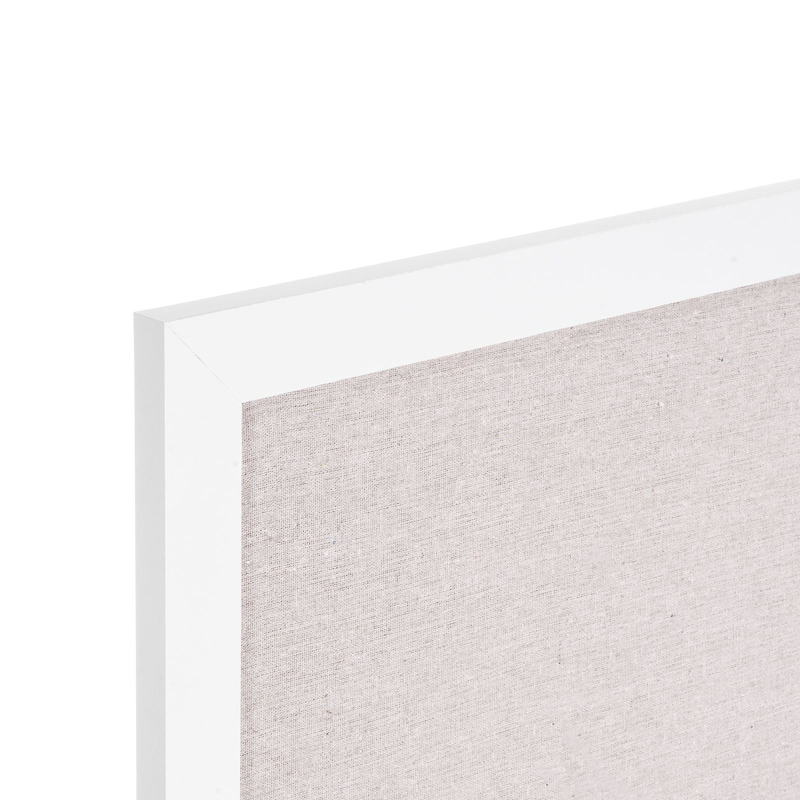 30 x 20 Inch Large Bulletin Board, White Polyester-Cotton Surface, MDF Frame, 7mm Fiberboard Core, Complete with Push Pins & Installation Kit, for Home, Office & Classroom