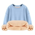 thumbnail image 5 of Mercatoo Fleece Sweatshirt for Teen Girls Winter Warm Sherp𝐚 Lined Cotton Crewneck Pullover Hoodies Unisex Casual Clothes, 5 of 7