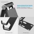 thumbnail image 2 of Jxr U-Rise Steel XL Adjustable Aluminum Tablet Stand Black, 2 of 11