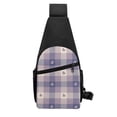 thumbnail image 3 of Disketp Sling Backpack,Multipurpose Crossbody Shoulder Bag Travel Hiking Daypack-Heart Check Plaid, 3 of 6