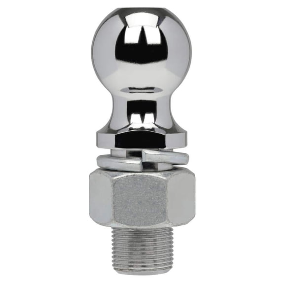 Class 4 10,000 lb. 2 in. Ball Diameter, 1-1/4 in. Shank Diameter, 2-1/2 in. Shank Length Chrome Trailer Hitch Ball