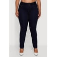 thumbnail image 4 of Womens Plus Size WAX 3 Button High Waist Jeans, 4 of 5
