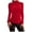 Red, variant on Mikilon Women's Slim Half High Collar Shirts Versatile Long Sleeve Tops Casual Tight Blouses