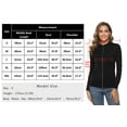 thumbnail image 3 of Aibrou Womens Zip Up Long Sleeve Open Front Knit Cardigan Sweater, 3 of 9