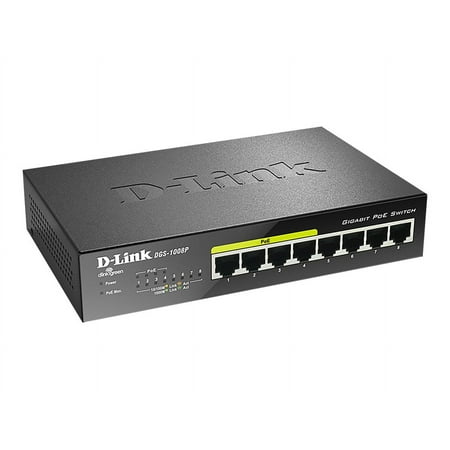 UPC: 0790069344152 | D-Link DGS-1008P 8-Port Gigabit Ethernet PoE Switch