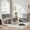 Grey, variant on Set of 2 Bean Bag Chairs for Adults, Single Sofa, Lazy Sofa, Anti Cat Scratch Fabric with Machine Washable, Beanbag Chair for Bedroom, Floor Couch Living Room, Bedroom, Dorm, Reading Corner(Green)