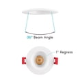 thumbnail image 7 of Luxrite 2 inch Dimmable LED Recessed Light with J-Box, 8W =50W, 5000K Bright White, 600 Lumens 6-Pack, 7 of 7