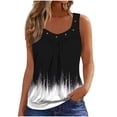 thumbnail image 2 of WHLBF Tank Tops for Women Sleeveless Printed T-shirt Blouse Casual Loose Elasticity Camisole Black L, 2 of 5
