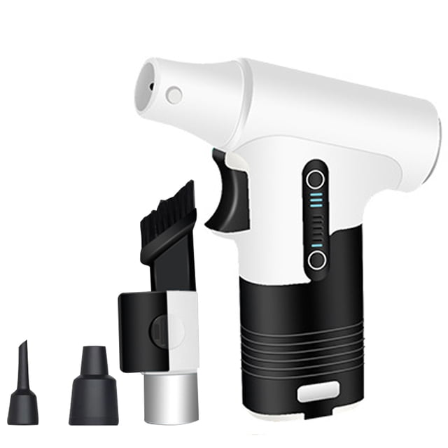 Riwcyla Handheld Brushless Motor Jet Fan 100,000RPM Turbofan High Power Dust Blower Compressed Air Duster Keyboard Cleaning Tool with Type,C Charging Interface
