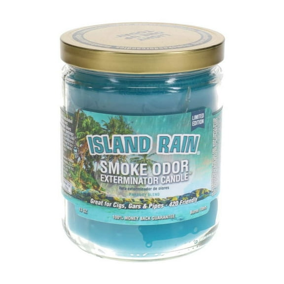 Smoke Odor Exterminator 13oz jar candle, Island Rain LIMITED EDITION !!