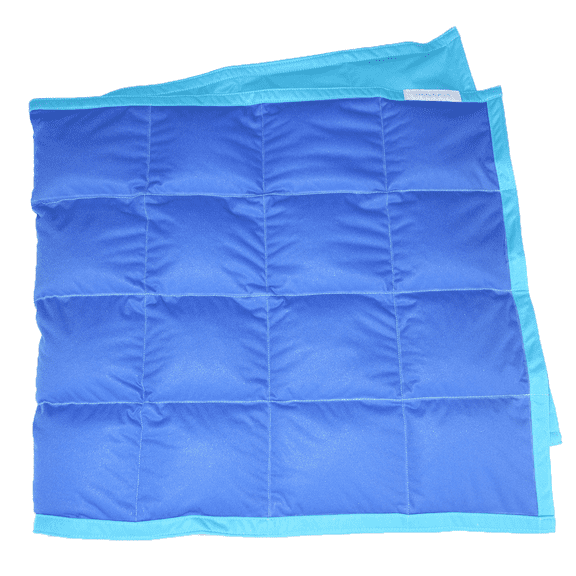 SensaCalm Royal Blue w/ Turquoise - Weighted Waterproof Wrap (3 lb)