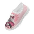thumbnail image 5 of Psesaysky Pink Skateboard Printed Shoes with Cat for kid Girls Skin-Friendly Breathable Loafer for School Size 11-15, 5 of 7