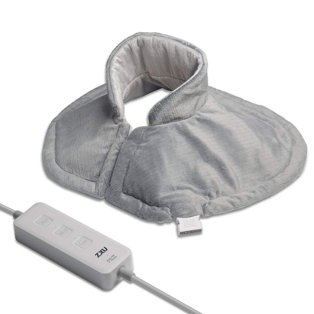 ZXU HP 20" X 25" Neck & Shoulder Plush Pad/Fast Heat Pad for Soothing