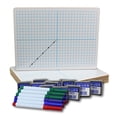 thumbnail image 3 of Flipside Products Two-Sided Dry Erase Boards, XY Axis/Plain, 9" x 12", with Colored Pens & Erasers, Class Pack of 12, 3 of 3