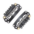 thumbnail image 4 of Unique Bargains 20 Pcs U Shape Snap Hair Extension Clips for Hair Extension Black, 4 of 5