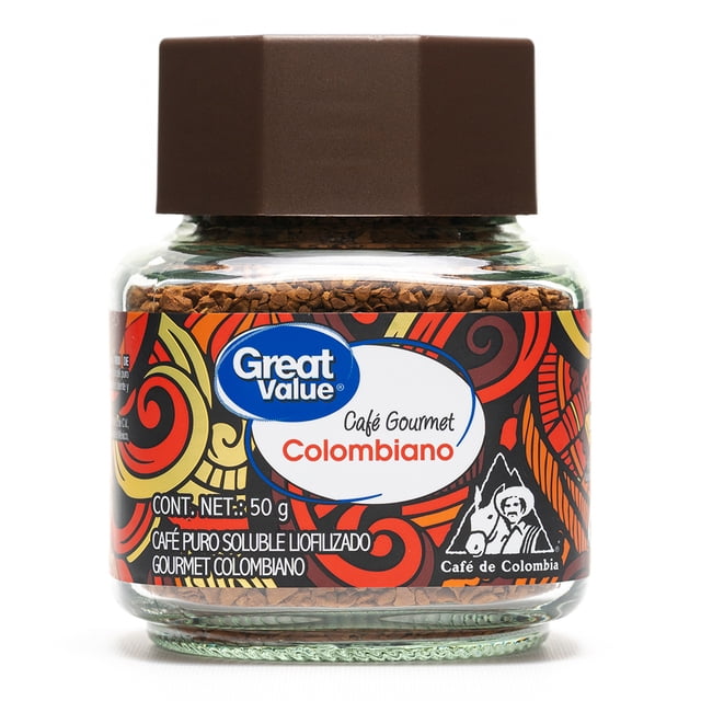 Café soluble Great Value colombiano gourmet 50 g