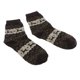 thumbnail image 4 of Calcetines gruesos de mezcla de lana con diseño de alce para invierno, para exteriores, para Navidad, hasta el tobillo café, 4 of 8
