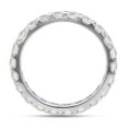 thumbnail image 4 of 2 Carat Round Cut Lab Created Moissanite Diamond Full Eternity Stackable Wedding Band Ring In 14K Solid White Gold Jewelry For Women (G-H Color, VVS1 Clarity, 2 Cttw)-6, 4 of 7