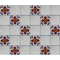 thumbnail image 2 of 4.2x4.2 Blue Seville Talavera Mexican Tile, Set of 9 pcs, 2 of 3
