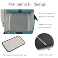 thumbnail image 4 of Pet Wheeled Carrier Backpack, Cat Dog Stroller Bag with Trolley Travel Carrier, Car Seat, Comfortable and Ventilated, Removable Wheel Storage Pocket Green, 4 of 6