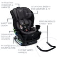 thumbnail image 3 of Britax Poplar S Asiento convertible para automóvil, asiento para automóvil 2 en 1 con diseño delgado de 17 pulgadas, tecnología ClickTight, Stone Onyx, 3 of 5