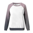 thumbnail image 5 of GigrtiJin Women Long Sleeved Gradient Sweatshirt Plus Size Round Neck Casual Pullover Top Fashion Going out Basic Blouse, 5 of 5
