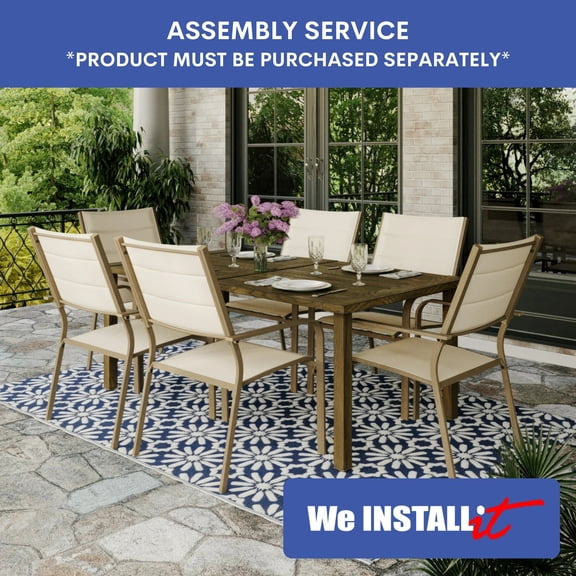 Home Installation Service - Outdoor Sectional Set Assembly (5 to 7 Pieces)