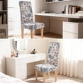 thumbnail image 6 of High Stretch Chair Covers for Dining Chairs, Washable Dining Chair Covers Set of 6, Soft Kitchen Chairs Seat Covers, Parsons Chair Slipcovers Protectors for Home Hotel Restaurant Banquet, 6 of 9