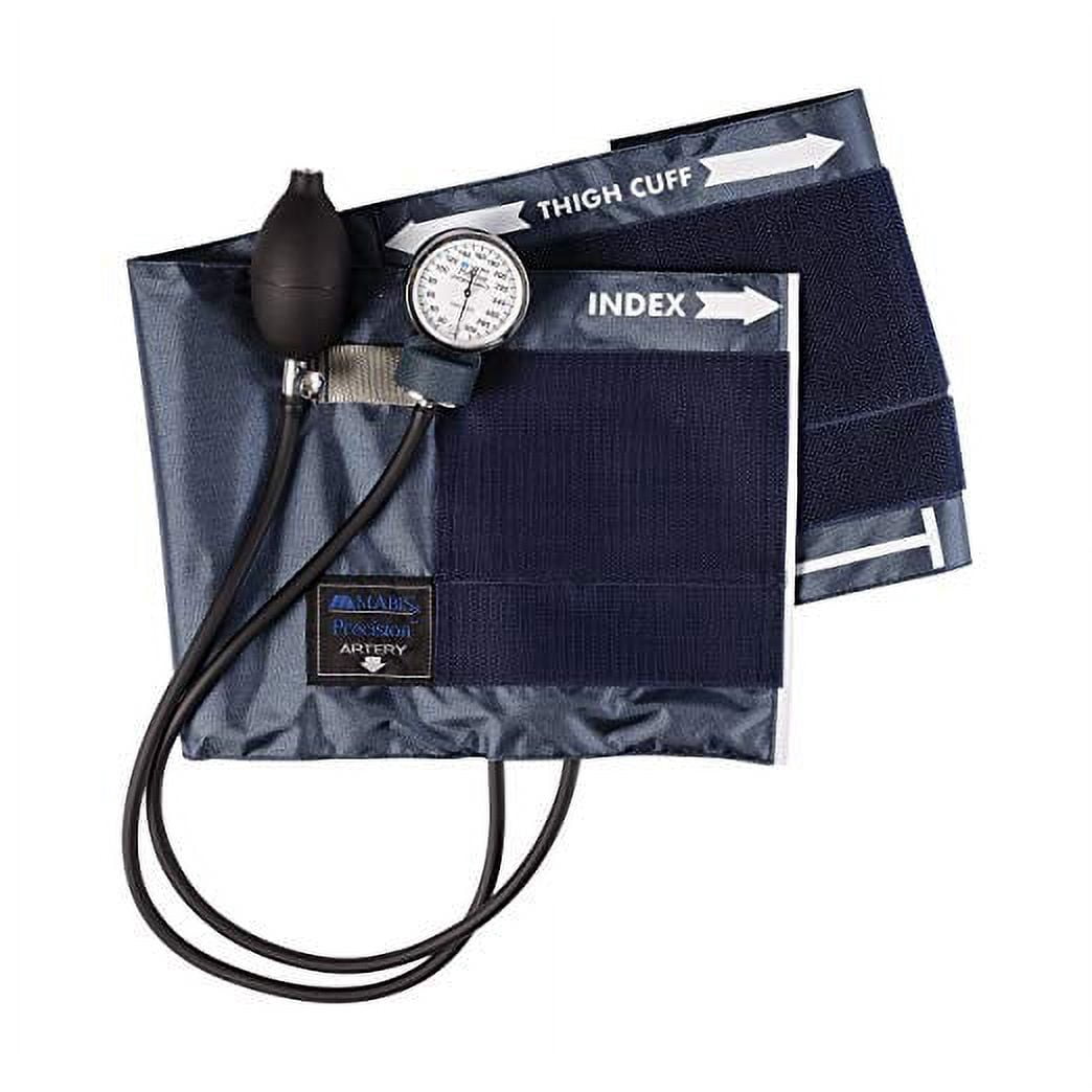 Mabis Precision Series Aneroid Sphygmomanometer Manual Blood Pressure Monitor, Cuff Size 16.1 to 24.2 inches, Thigh