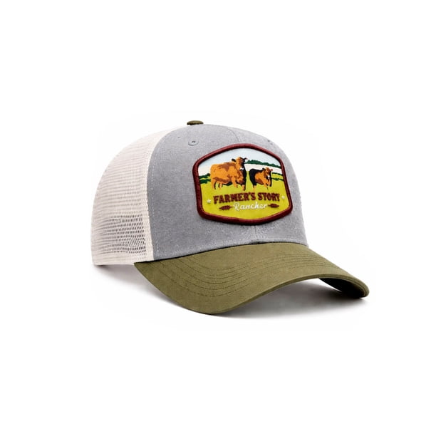 Knite Gorra Farmer red Trucker Hombre Ajustable Transpirable Estilo Rancher Cap