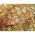 thumbnail image 4 of oneOone Silk Tabby Fabric Rabbit Block Print Fabric By The Yard 42 Inch Wide, 4 of 4