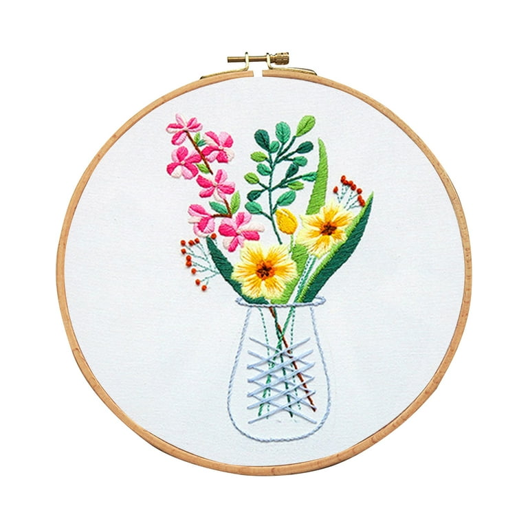 Flower Vase Embroidery Kit