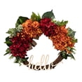 thumbnail image 1 of Corona otoñal para la puerta principal Corona de hortensias Corona otoñal Hello Werath Corona para Acción de Gracias Decoración otoñal para la puerta principal, 1 of 6