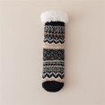 thumbnail image 2 of Tiqkatyck Ankle Socks Clearance, Women's Winter Thick Warm Socks Silicone Non Slip Floor Socks Mid Calf Women's Socks Anti Lambswool Socks Crew Socks for Women No Show Socks Womens Black One Size, 2 of 3