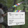 thumbnail image 6 of JZROCKER Professional Acrylic Film Clapboard Reusable Clapper Board Film Shoots Director with Magnetic Blackboard Eraser, 6 of 10