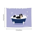thumbnail image 6 of Hirioo Bernese Mountain Dog Sitting Bath Tub Print Tapestry Lightweight Fabric for Bedroom Aesthetic Home Wall Dorm Décor Living Room Decor 29x37 Inch, 6 of 8