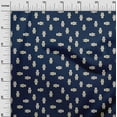 thumbnail image 3 of oneOone Cotton Poplin Blue Fabric Animal Dress Material Fabric Print Fabric By The Yard 42 Inch Wide, 3 of 5