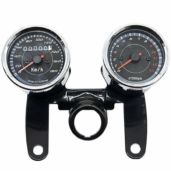 FUEENIRVA motorcycle speedometer kit Motorcycle Meter ABS Motorcycle Supplies Retro Design 1 Set
