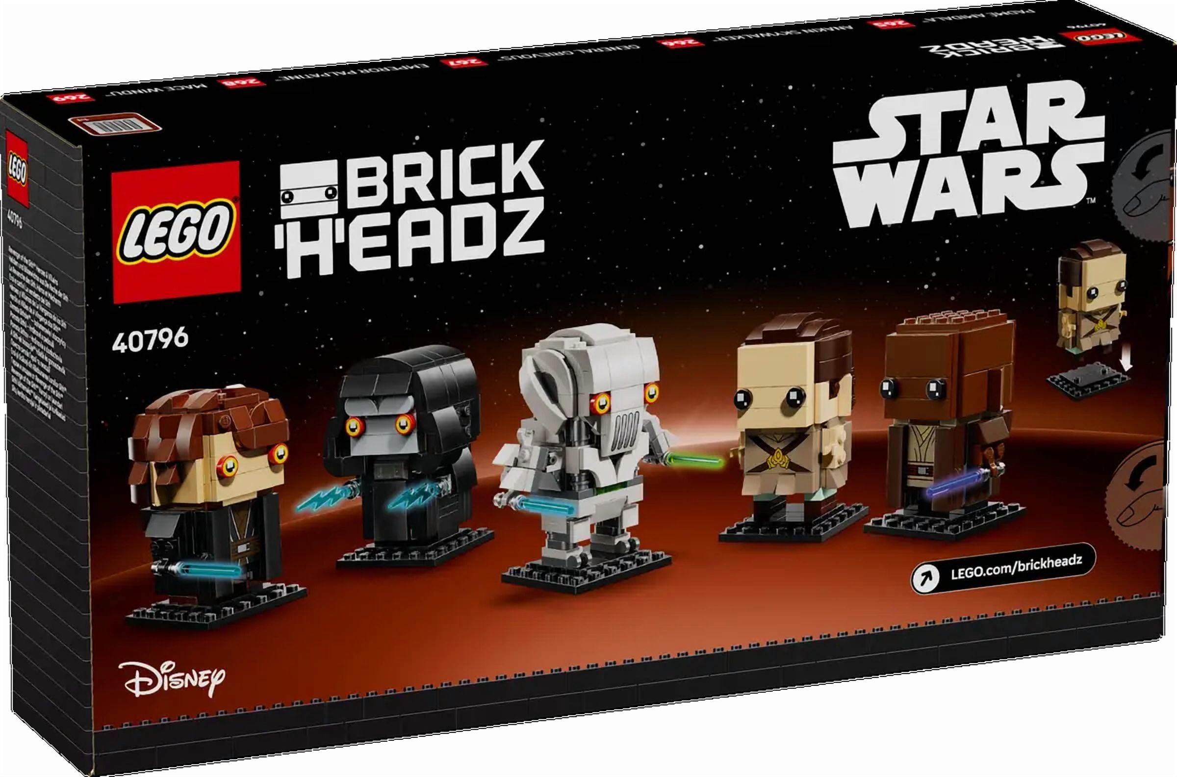 LEGO Star Wars Brickheadz 40796 Heroes & Villains Revenge of the