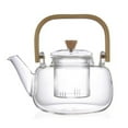 thumbnail image 1 of Luzkey Glass Teapot Kettle with Removable Infuser Kung Fu Tea Stoves Boiled Tea Heat Resistant Tea Kettle for Camping BBQ Restaurant, 1 of 8