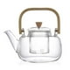 thumbnail image 1 of Tetera de vidrio, tetera, estufas transparentes, té hervido, té de Kung Fu, tetera floreciente y de con colador extraíble para barbacoa, 1 of 9