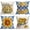 Hua 4, variant on Sunflower Flower Pillow Covers 18x18 Inch Blue Yellow Farmhouse Pillow Covers Home Floral Pillow Cases Outdoor Buffalo 001 Pillow Cover