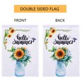 thumbnail image 4 of SAYOO Hello Summer Garden Flag, Letter Sunflower Flamingo Fruit Pattern Casa de Campo de Doble Cara Seasonal Yard Outdoor Decoration Banner 45 * 30 cm SAYOO casual, 4 of 8