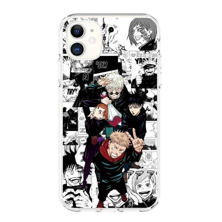 Jujutsu Kaisen Shockproof Clear Case for iPhone 14 PRO Shockproof Clear  Case Anime Painted for Women Girls, Compatible with iPhone 14 PRO 